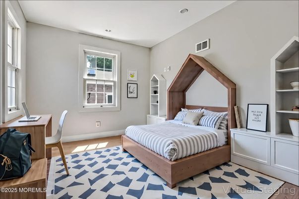 Bedroom, Home Office, Interior, Recessed Lighting, Wood Texture Flooring