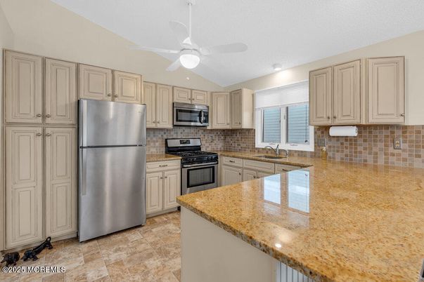 Interior, Kitchen, Recessed Lighting, Stainless Steel Appliances