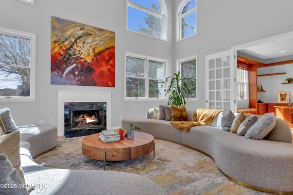 Fireplace, Interior, Living room, Recessed Lighting