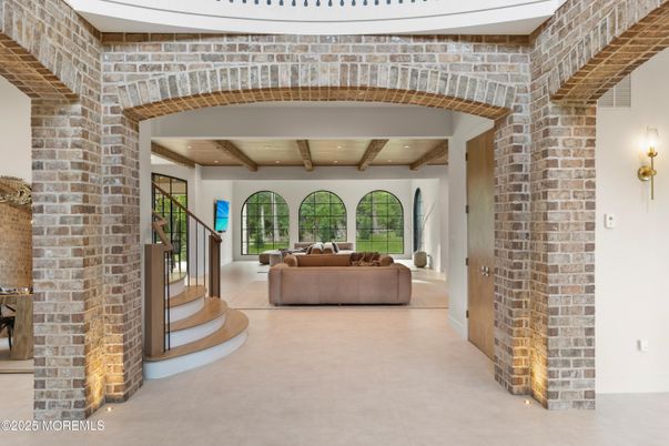 Interior, Living room, Stone Walls