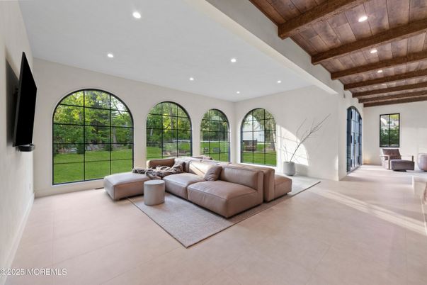 Interior, Living room, Recessed Lighting, Wooden Beams, Wooden Ceilings