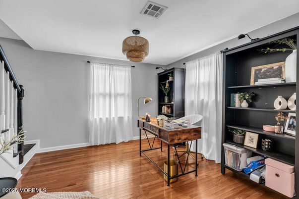 Home Office, Interior, Wood Texture Flooring
