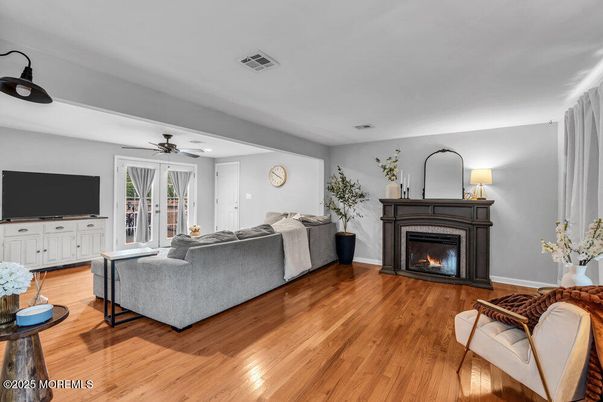 Fireplace, Interior, Living room, Wood Texture Flooring