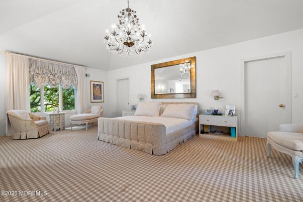 Bedroom, Chandelier, Interior