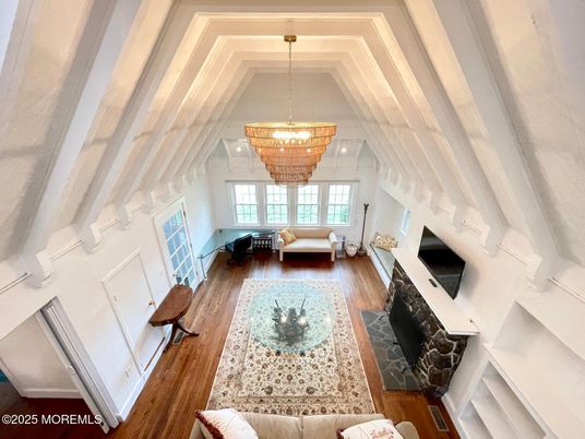 Chandelier, Fireplace, Interior, Living room, Wood Texture Flooring