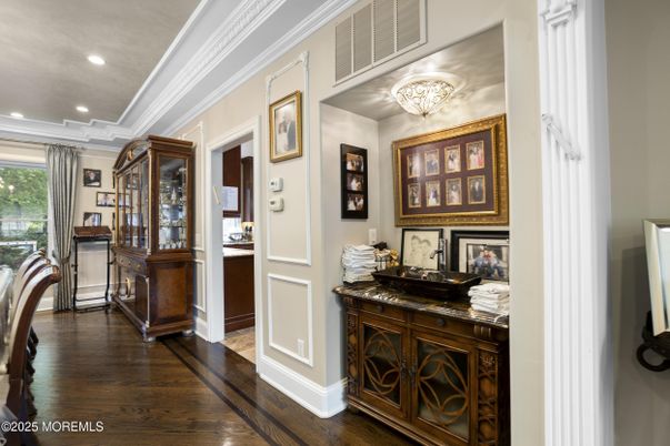 Chandelier, Interior, Recessed Lighting, Wood Texture Flooring
