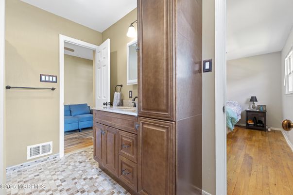 Bathroom, Interior, Wood Texture Flooring