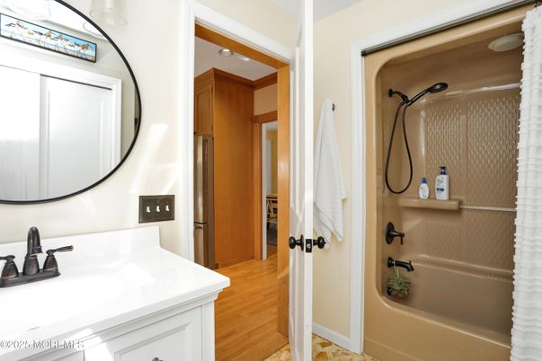 Bathroom, Interior, Wood Texture Flooring