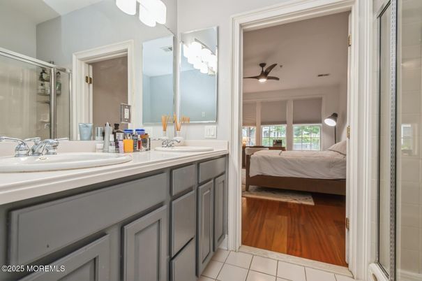 Bathroom, Bedroom, Dual Sink Vanities, Interior, Wood Texture Flooring