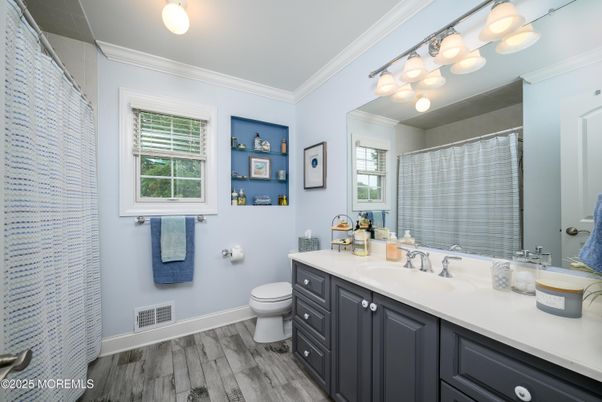 Bathroom, Interior, Wood Texture Flooring