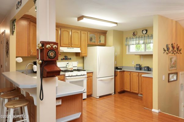 Interior, Kitchen, Wood Texture Flooring
