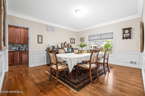 Dining room, Interior, Wood Texture Flooring