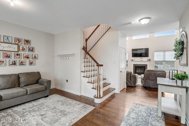 Fireplace, Interior, Living room, Wood Texture Flooring