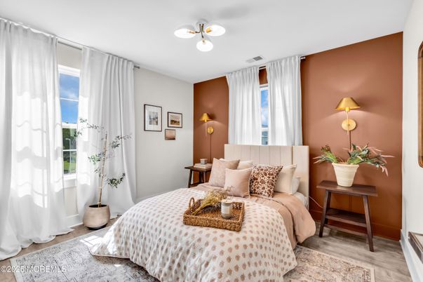 Bedroom, Interior, Wood Texture Flooring