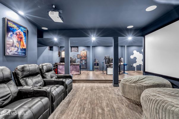 Home Theatre Room, Interior, Projection Screen, Recessed Lighting, Theatre Room