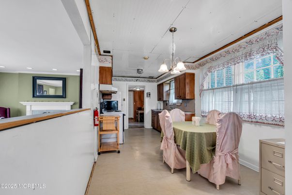 Dining room, Interior, Kitchen, Pendant Lights, Recessed Lighting