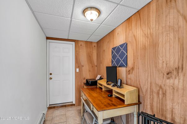 Home Office, Interior, Wooden Walls