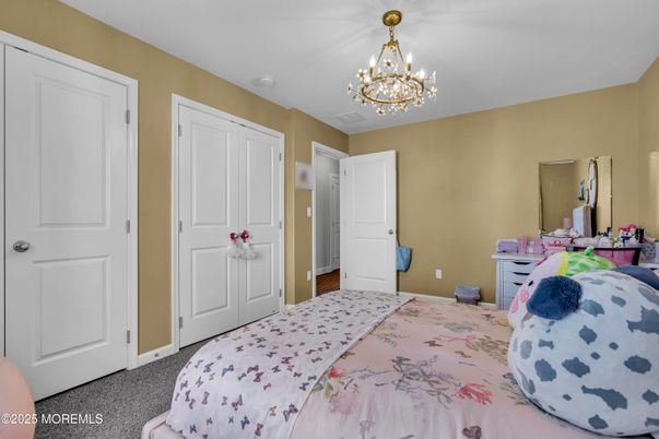 Bedroom, Chandelier, Interior