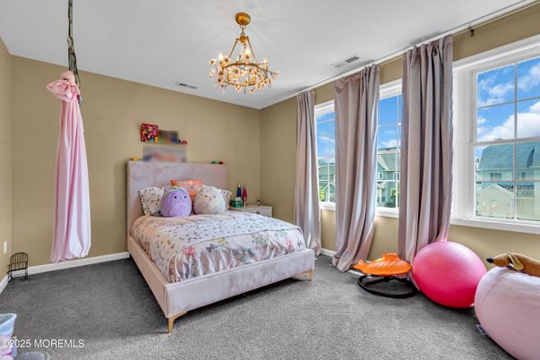 Bedroom, Chandelier, Interior