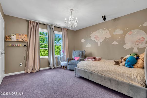 Bedroom, Chandelier, Interior