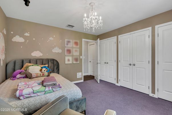 Bedroom, Chandelier, Interior
