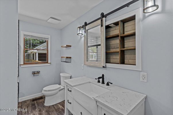 Bathroom, Interior, Wood Texture Flooring