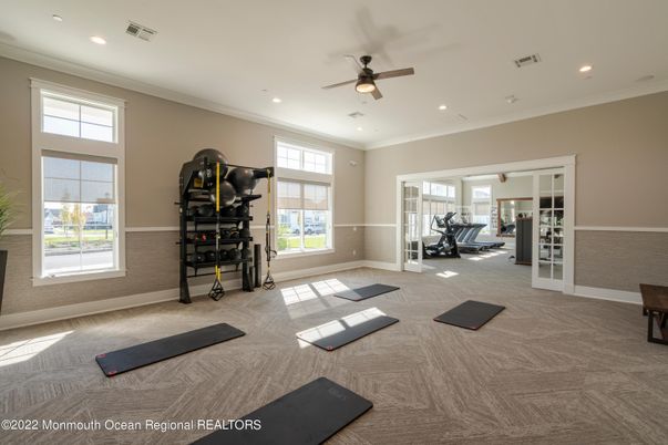 Fitness Equipment, Interior, Recessed Lighting