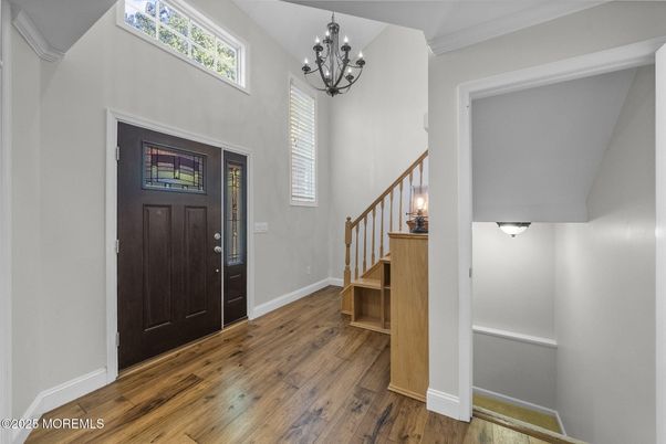 Chandelier, Interior, Wood Texture Flooring