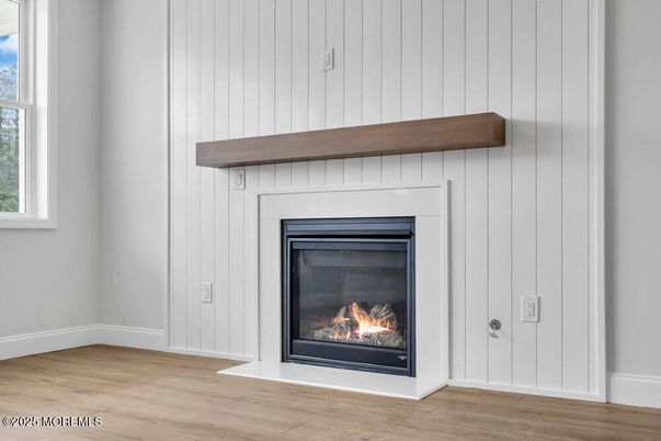 Fireplace, Interior, Wood Texture Flooring
