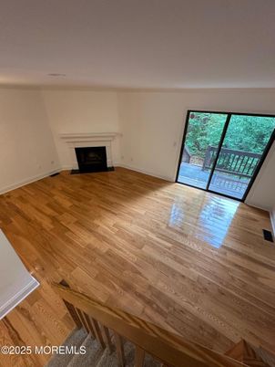 Empty room, Fireplace, Interior, Wood Texture Flooring