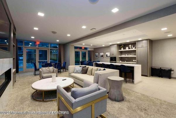 Dining room, Fireplace, Interior, Kitchen, Living room, Recessed Lighting, Stainless Steel Appliances