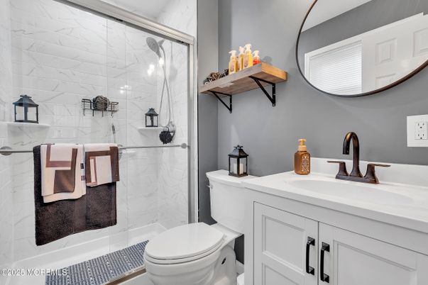 Bathroom, Glass Shower, Interior, Marble Walls