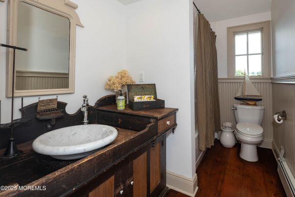 Bathroom, Interior, Wood Texture Flooring