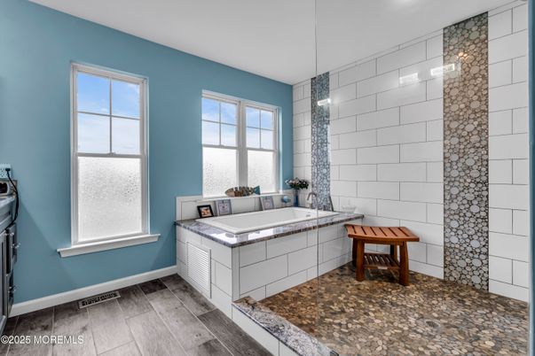 Bathroom, Interior, Wood Texture Flooring