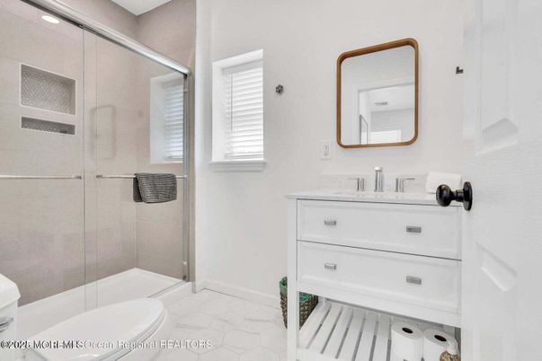 Bathroom, Glass Shower, Interior, Marble