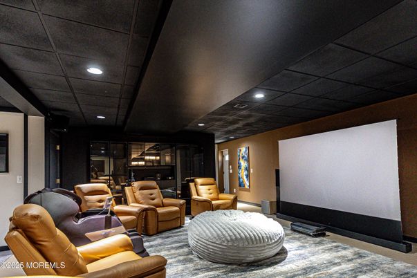 Home Theatre Room, Interior, Projection Screen, Recessed Lighting, Theatre Room