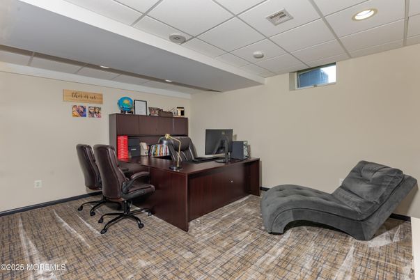 Home Office, Interior, Recessed Lighting
