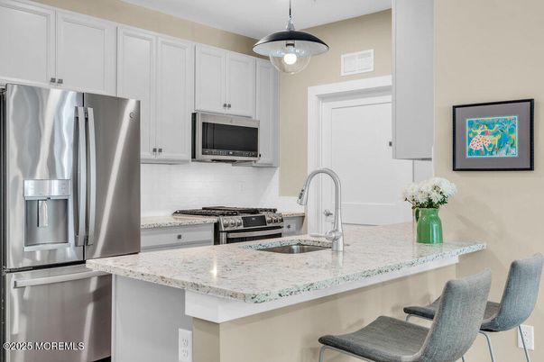 Interior, Kitchen, Pendant Lights, Stainless Steel Appliances