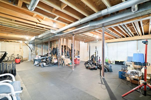 Fitness Equipment, Interior, Wooden Beams