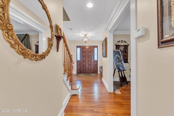 Chandelier, Interior, Recessed Lighting, Wood Texture Flooring