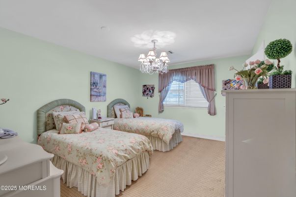Bedroom, Chandelier, Interior