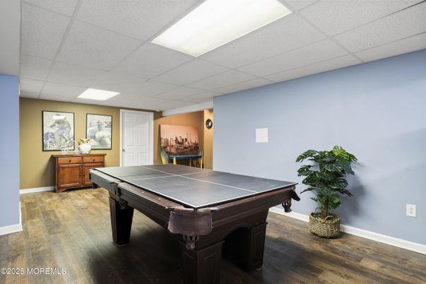 Game Room, Interior, Recessed Lighting, Wood Texture Flooring