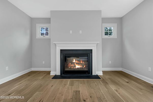 Fireplace, Interior, Wood Texture Flooring