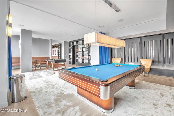 Billiard Table, Game Room, Interior, Pendant Lights, Recessed Lighting