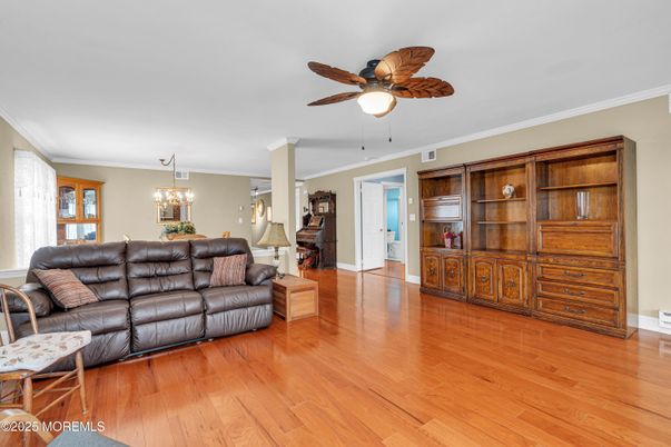 Chandelier, Interior, Living room, Wood Texture Flooring