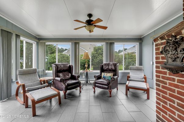 Interior, Stone Walls, Sun Room