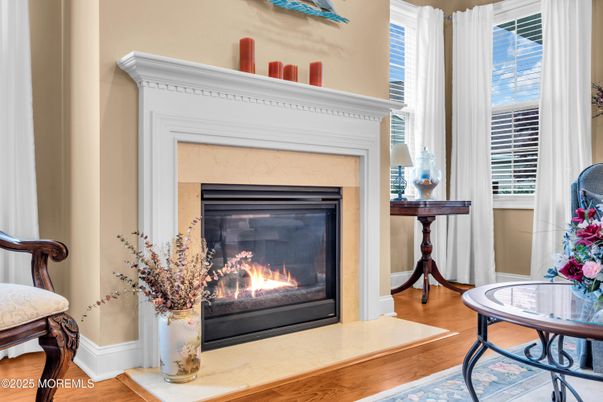 Fireplace, Interior, Wood Texture Flooring