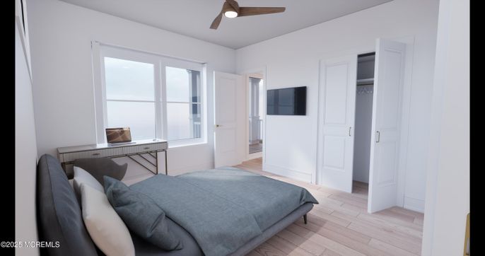 Bedroom, Interior, Wood Texture Flooring