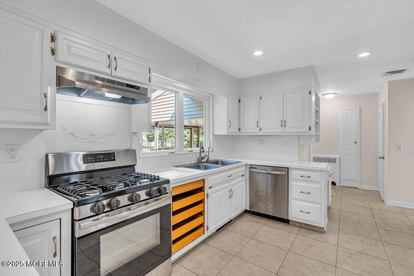 Interior, Kitchen, Recessed Lighting, Stainless Steel Appliances