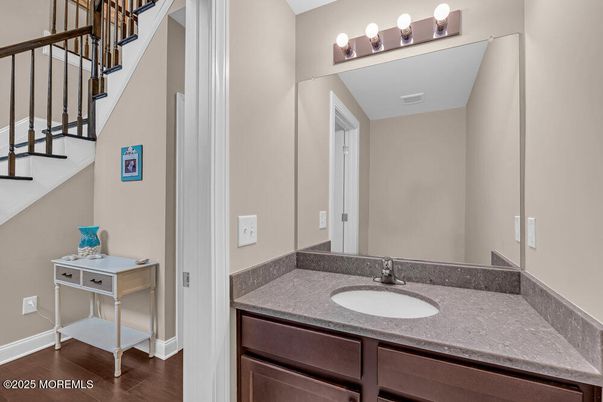 Bathroom, Interior, Wood Texture Flooring